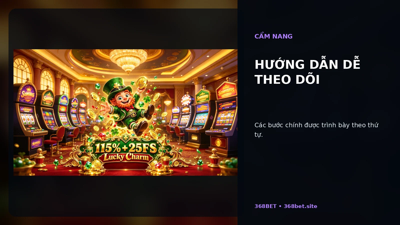 Hướng dẫn dễ theo dõi tại 368BET